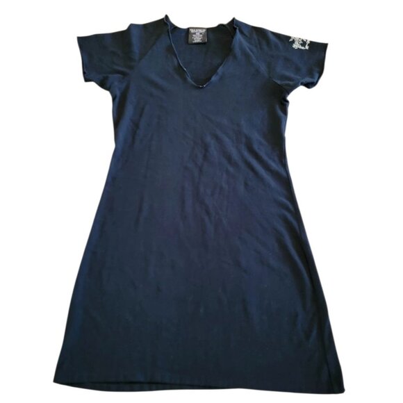 Vintage Polo Jean CO Ralph Lauren Shirt‎ Dress Womens M Stretch Preppy - Picture 1 of 11